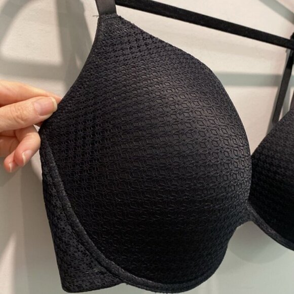 Laura Ashley Black Push-Up Bra Size 42D - Picture 2 of 9